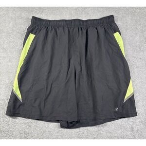 New Balance Men's Lined Lightening Dry Running Shorts Black/Lime Green Size XL